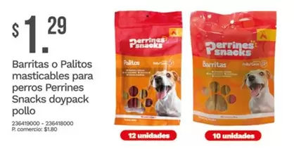 Barritas o Palitos masticables para perros