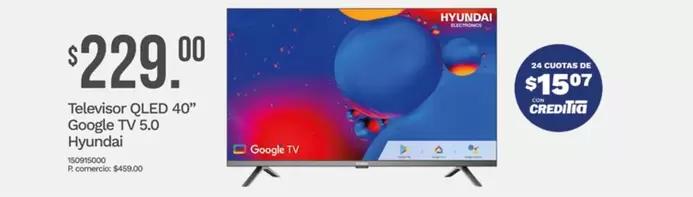 Televisor QLED 40 Google TV 5.0