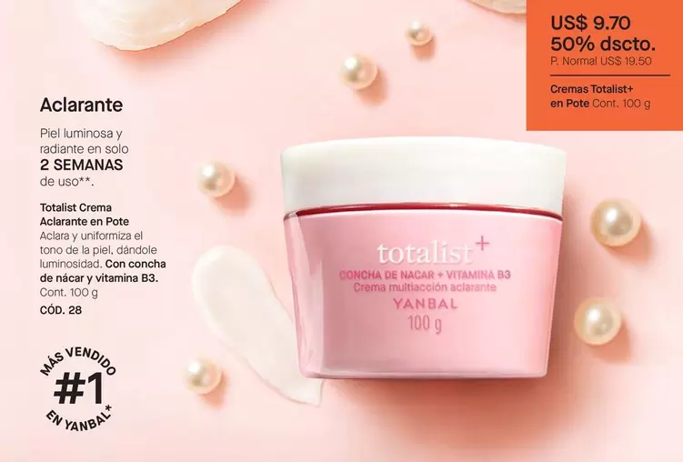 Yanbal - Totalist Crema