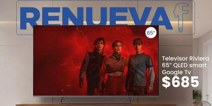 Televisor Riviera 65" QLED smart Google TV