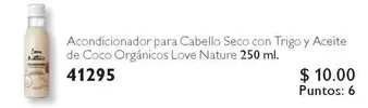 Love - Acondicionador para Cabello Seco con Trigo y Aceite de Coco Orgánicos 41295