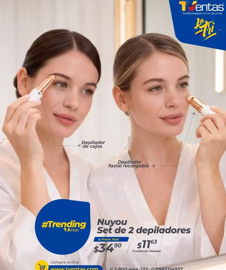 Set de 2 depiladores