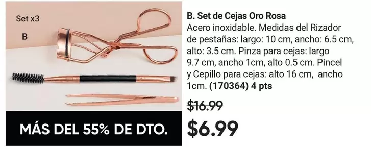 Rosa - Set de Cejas Oro