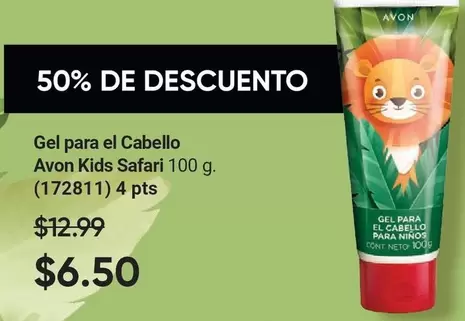 Avon - Gel para el Cabello Kids Safari 100 g. (172811)
