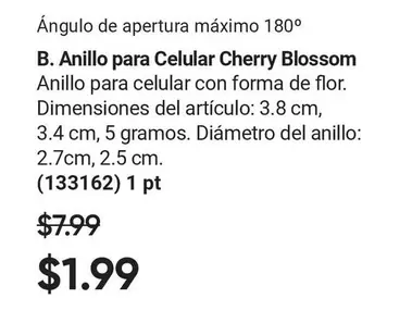 Flor - Anillo para Celular Cherry Blossom