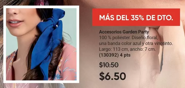 Azul - Accesorios Garden Party
