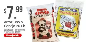 Oso - Arroz  o Conejo