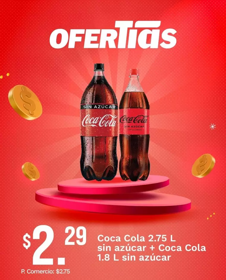 Coca Cola -  sin azúcar +  sin azúcar