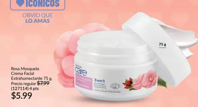 Rosa - Mosqueta Crema Facial Extrahumectante