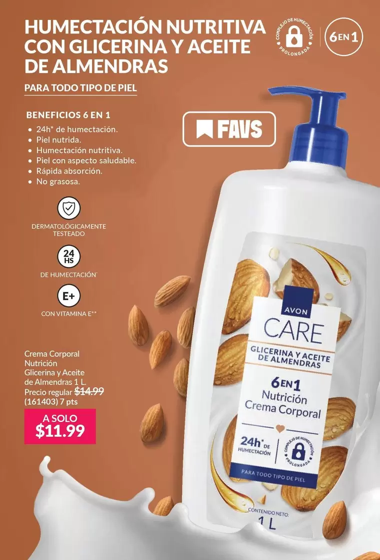 Avon - Crema Corporal Nutritiva