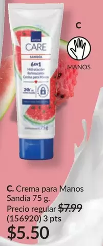 Avon - Crema para Manos Sandía 75 g. (156920)