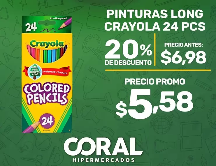 PINTURAS LONG 24 PCS