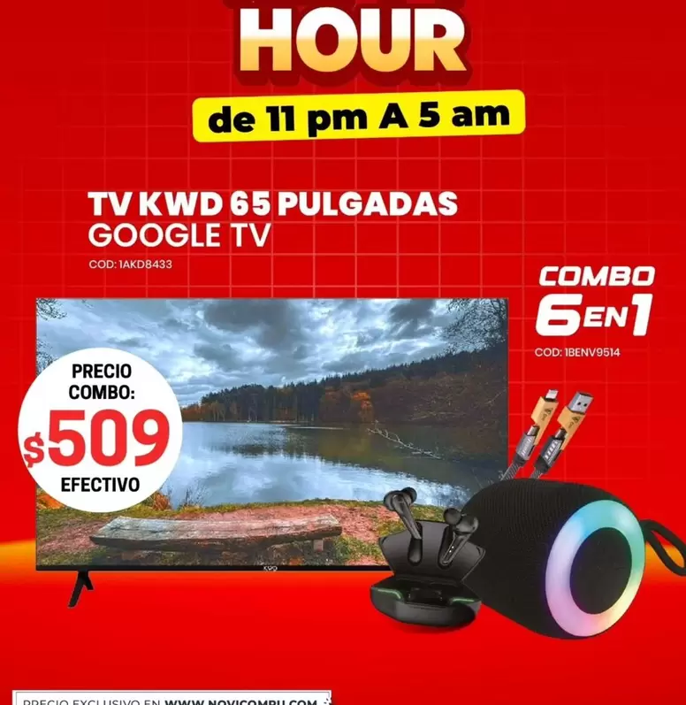 TV KWD 65 PULGADAS GOOGLE TV COD: 14KDB433