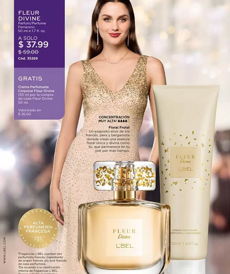 L'bel - Fleur Divine Perfume + Crema Corporal