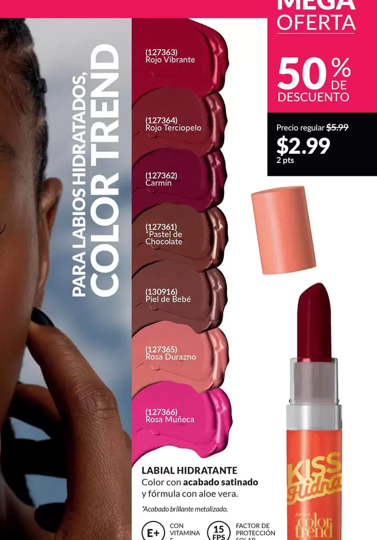 Avon - LABIAL HIDRATANTE COLOR TREND