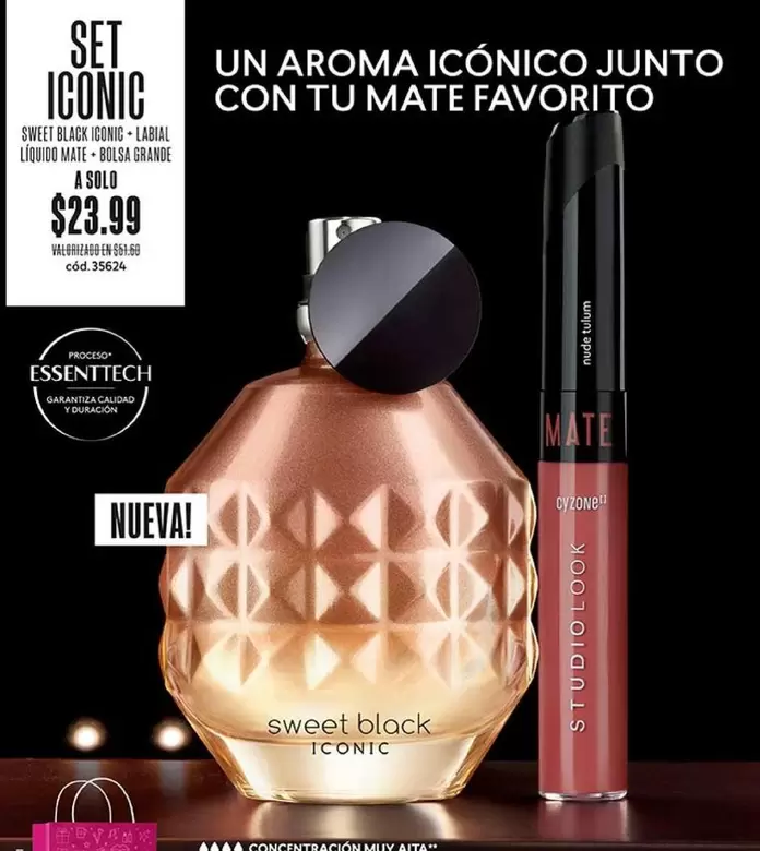 mate - SET ICONIC SWEET BLACK ICONIC - LIQUIDO MATE - LABIAL