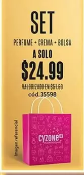 SET PERFUME + CREMA + BOLSA