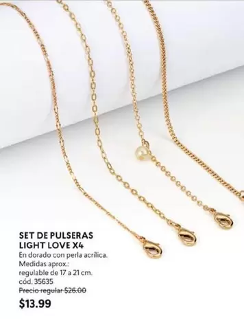 Love - SET DE PULSERAS LIGHT LOVE X4 cód. 35635