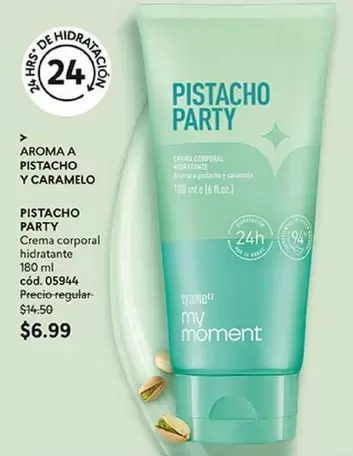PISTACHO PARTY Crema corporal hidratante 180 ml cód. 05944