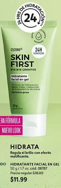 mate - SKIN FIRST HIDRATANTE FACIAL EN GEL