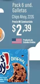 Pack 6 und, Galletas Chips Ahoy, 222G