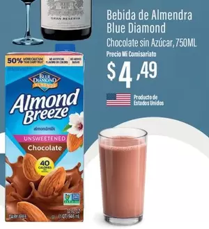 Bebida de Almendra Chocolate sin Azúcar