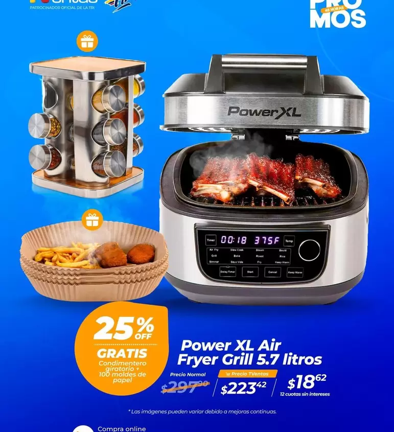Imágenes - Air Fryer Grill 5.7 litros