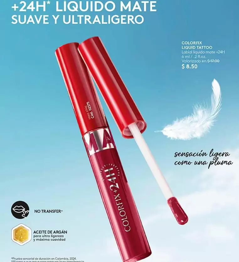 Colombia - +24H* LIQUIDO MATE SUAVE Y ULTRALIGERO