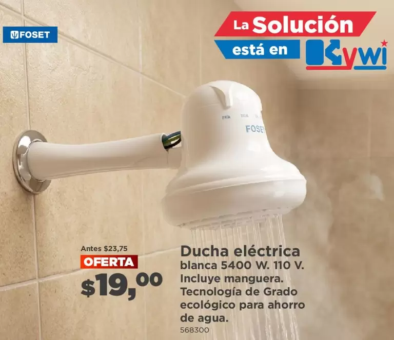 Blanca - Ducha eléctrica 5400 W. 110 V.