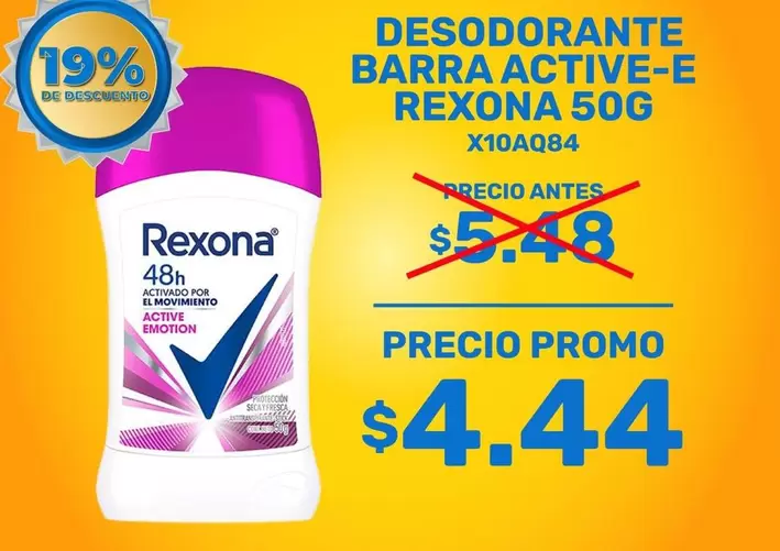 DESODORANTE BARRA ACTIVE-E X10AQB4