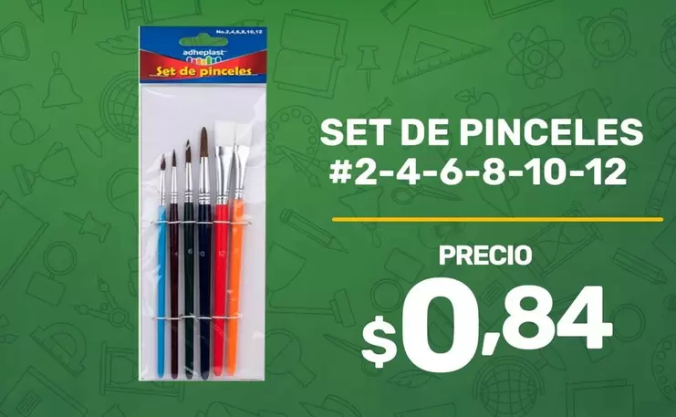 SET DE PINCELES #2-4-6-8-10-12
