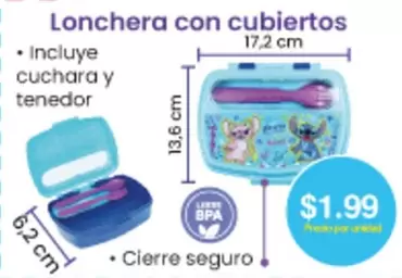 Lonchera con cubiertos