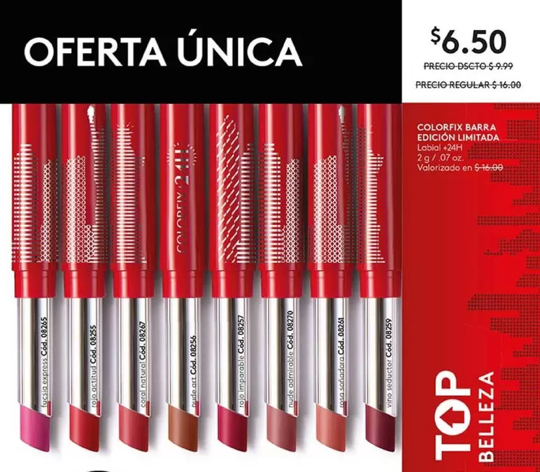 Rojo - COLORFIX BARRA EDICIÓN LIMITADA