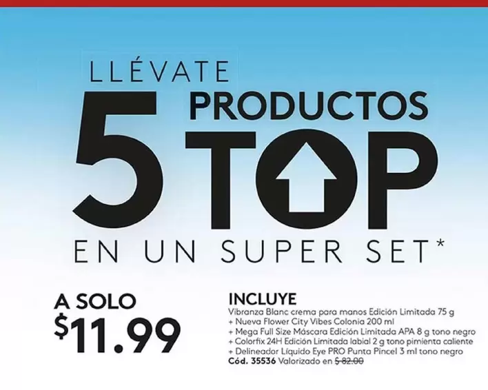 Pro - 5 ductos TOP en un Super Set