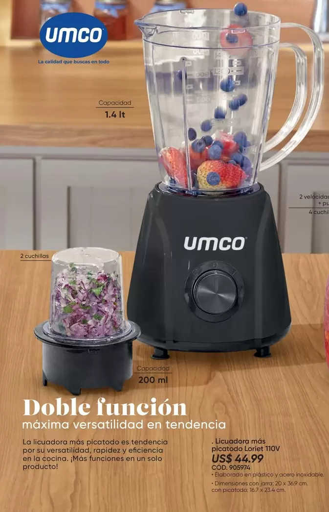 Umco - Doble función