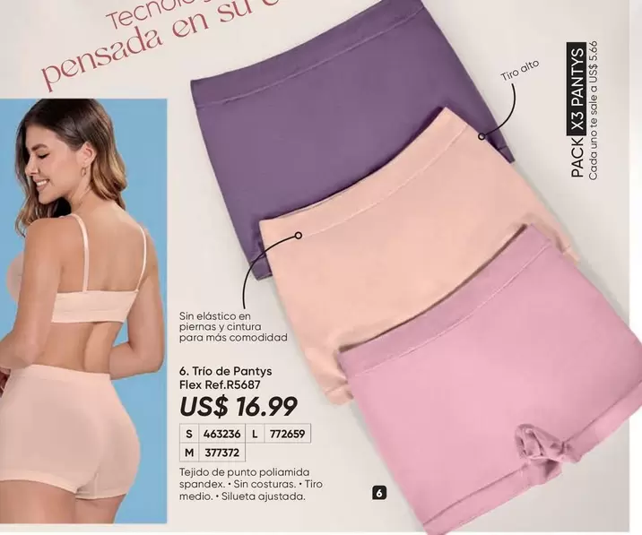 uno - Trio de Pantys Flex Ref.R5687