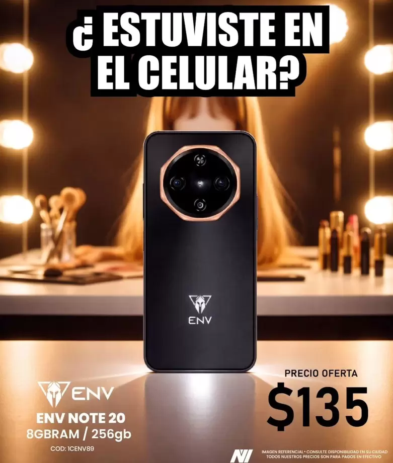 ENV NOTE 20 8GB RAM / 256GB