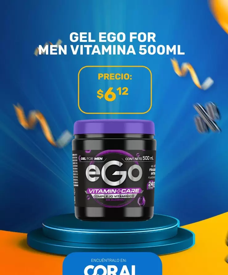Real - GEL EGO FOR MEN VITAMINA 500ML