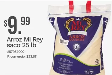Exportación - Arroz Mi Rey saco 25 lb 257954000