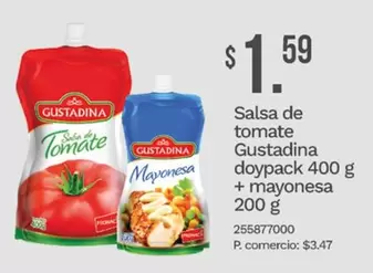 Salsa de tomate Gustadina + mayonesa