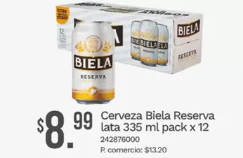 Cerveza lata 335 ml pack x 12