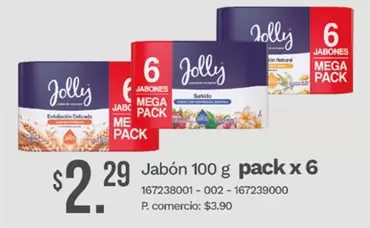 Jabón 100 g pack x 6