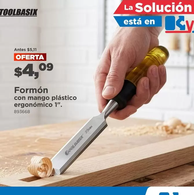 Mango - Formón con mango plástico ergonómico 1"