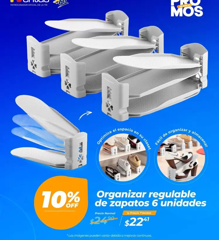 Imágenes - Organizar regulable de zapatos