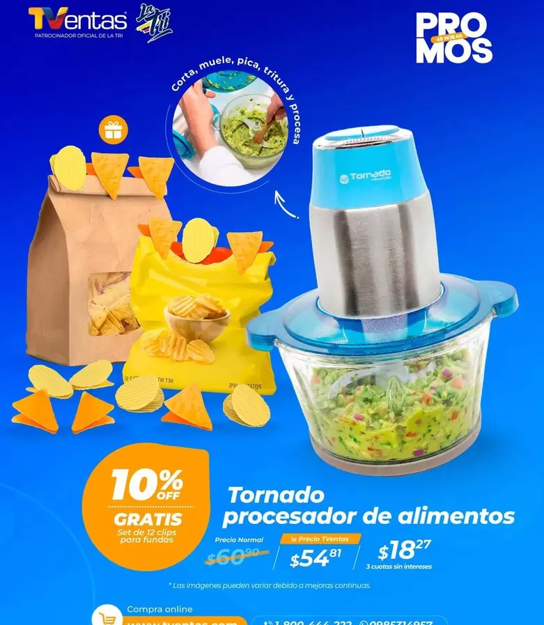 Pro - Tornado procesador de alimentos