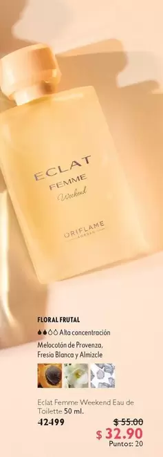 Oriflame - Eclat Femme Weekend Eau de Toilette 50 ml.