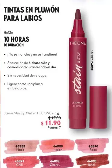 Nude - Tintas en Plumón para Labios Stain & Stay Lip Marker