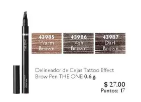 Tattoo - Delineador de Cejas  Effect Brow Pen 43985, 43986, 43987
