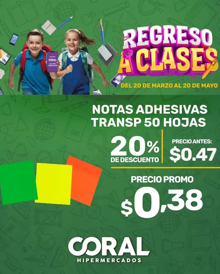NOTAS ADHESIVAS TRANSP 50 HOJAS