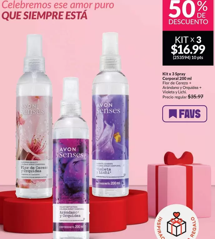 Amor - Kit x 3 Spray Corporal